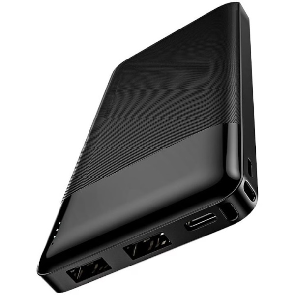 Baterie externa Hoco J72, 10000mAh, 2xUSB-A, incarcare 10W, Negru