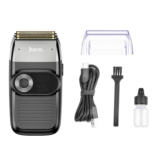 Aparat de ras 2-in-1 Hoco HP30, 3 viteze, Display LED și autonomie 2 ore, negru