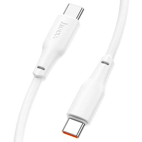 Cablu USB-C la USB-C, Hoco X93, PD60W, QC3.0, 2m, alb