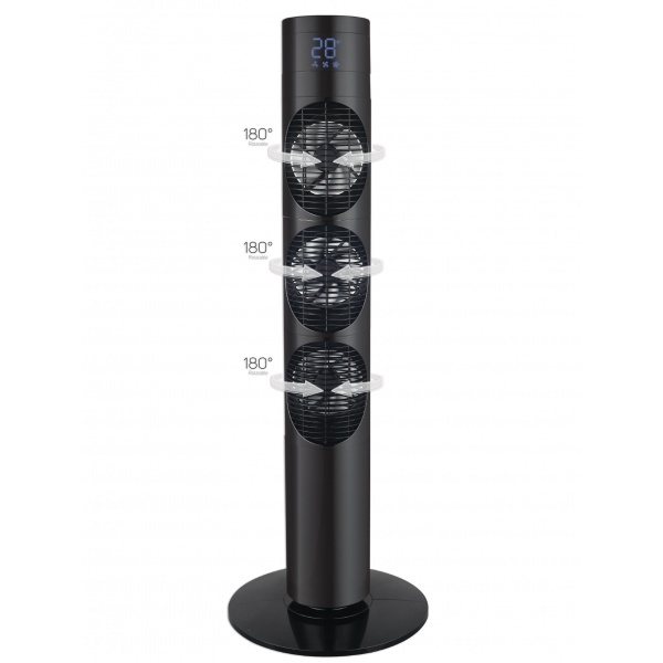 Ventilator turn Zilan ZLN-3420, 3 trepte, Timer 7.5h, oscilatie 80°, telecomanda, 60W, debit aer 1787 mc/h
