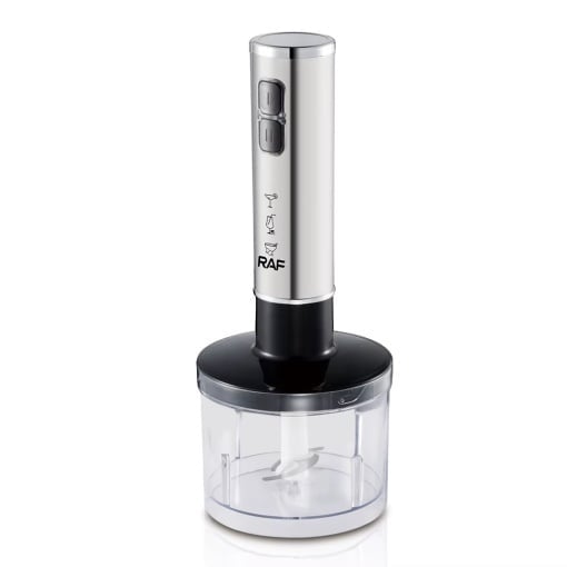 Blender Raf R3007, 4 in 1, 1600W, 500ml + 600ml, argintiu-negru