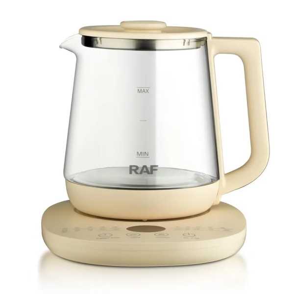 Ceainic electric Raf R7937 1.5L, 800W, sticla borosilicata, control temperatura