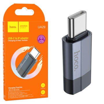 Adaptor USB-C la Lightning, OTG Hoco UA29, transfer date, albastru - Img 6