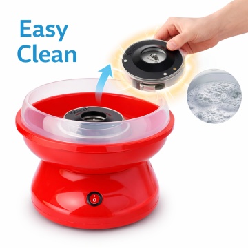 Aparat pentru vata de zahar, Raf R0001, 450W Preparare Rapida 27x26x18 cm, Rosu - Img 3