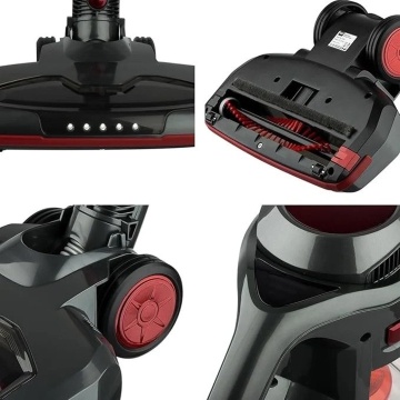 Aspirator fara fir RAF R8667, vertical si de mana, 120W, filtru HEPA, baterie 2200mAh, iluminare LED, 2 accesorii negru - Img 4