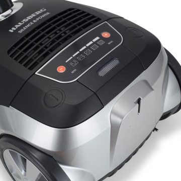 Aspirator profesional Hausberg HB-2875NG, 2400W, sac 4L, filtru HEPA 5 nivele, display LED, furtun rezistent, negru/argintiu - Img 4