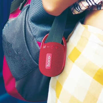Boxa portabila 5W, Hoco HC17, Bluetooth 5.3, microfon wireless, TF card, USB, negru - Img 5