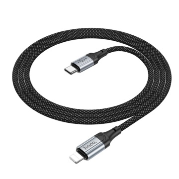 Cablu Type-C la Type-C, Hoco X102, PD60W, QC3.0, 3A, Braided, 1m, negru - Img 4