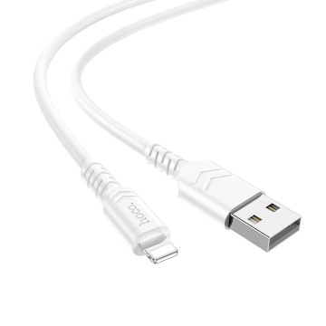 Cablu USB-A la Lightning, Hoco X62, 18W, 2.4A, 1m, alb - Img 1
