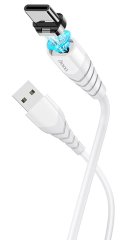 Cablu USB-A la USB-C, Hoco X63, 18W, 2.4A, 1m, alb - Img 1
