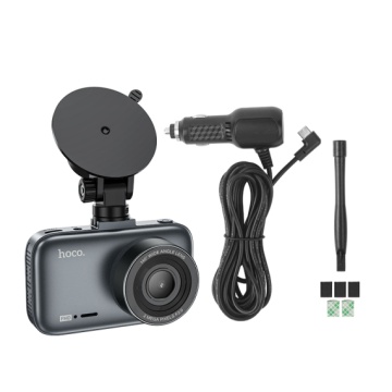 Camera Video pentru masina Hoco DV5, HD 1080MPX, cu Display de 3 inchi, Iron gri - Img 4