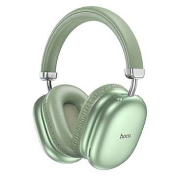 Casti Wireless Hoco W35 Max, Over Ear, BT 5.3, Stand-By 200h, 800mAh, suport card, Joy, verde - Img 2