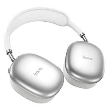 Casti Wireless Hoco W55, Over Ear, BT 5.4, 200h StandBy, TF Card, argintiu - Img 2