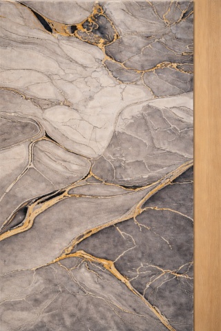 Covor Livario Imperial Effect Vulcan Grey Gold Soft Lux 2450 g/m² - Img 4
