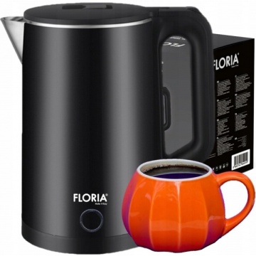 Fierbator electric Floria ZLN4919 – 2L, 1500W, negru, auto-oprire, indicator luminos - Img 2