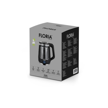 Fierbator electric Floria ZLN9822 – 1.8L, 1800W, baza rotativa 360°, oprire automata, indicator luminos - Img 2