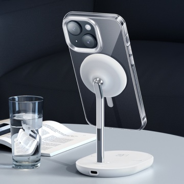 Husa iPhone 15 Plus Hoco AS3, MagSafe, antidrop, protectie premium, transparent - Img 2