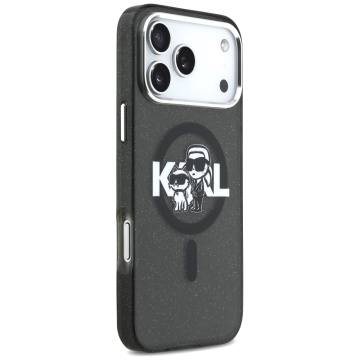 Husa Karl Lagerfeld pentru APPLE iPhone 17 Pro Max - MagSafe, Rezistenta, TPU cu sclipici, negru - Img 4