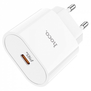 Incarcator Retea Hoco C94A, PD20W, 1xUSB-C, PPS, alb - Img 2