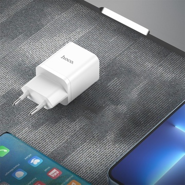Incarcator Retea Hoco N27, 20W, 1xUSB-C, PD, alb - Img 4
