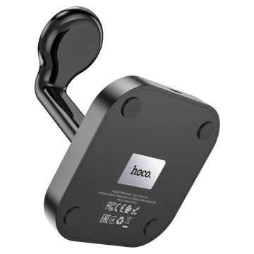 Incarcator Wireless Hoco CW43, 2 x Lightning Output, 5W, 5V, 2.4A, Qi Charging, 3 in 1, negru - Img 2
