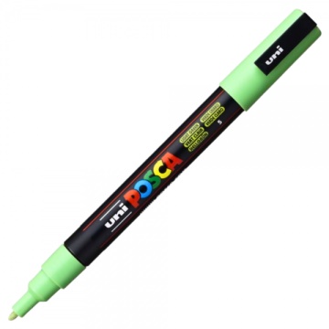 Marker UNI Posca PC-3M, varf rotund, 0.9-1.3mm, verde deschis - M295 - Img 1