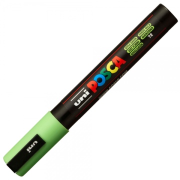 Marker UNI Posca PC-5M, varf rotund, 1.8-2.5mm, verde mar - M640 - Img 2