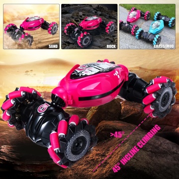 Masina cascadorii RC, 360° rotire, Drift 4x4, lumini LED, control gesturi si telecomanda, baterie reincarcabila, rosu - Img 6