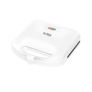 Sandwich Maker Floria ZLN0830 – Placă grill antiaderentă, indicator luminos, protecție supraincalzire, 750W, alb