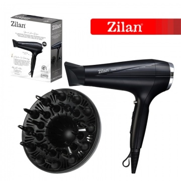 Uscator de par Zilan ZLN9389 2200W motor AC functie ionica aer rece cald difuzor concentrator negru - Img 5