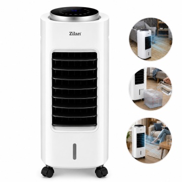 Ventilator racitor si purificator aer Zilan ZLN1314, 65W, rezervor 7L, timer, telecomanda, alb - Img 7