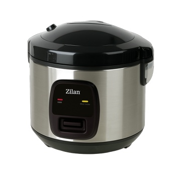 Zilan Aparat de gatit ZLN2793 2 in 1, 500 W, 1.5 L, gatit orez si abur, alb-negru