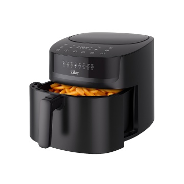 Zilan Friteuza cu aer cald ZLN7999, 1800 W, 6.5 L, ecran digital, comenzi tactile, negru