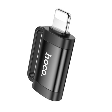 Adaptor USB-C la Lightning, OTG Hoco UA31B, incarcare si transfer, negru - Img 3