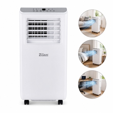 Aer conditionat portabil Zilan ZLN2495, 7000 BTU, functie racire dezumidificare ventilatie, telecomanda, alb - Img 8