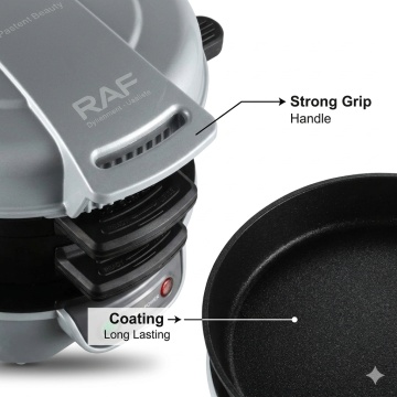 Aparat Sandwichuri si Burgeri Raf R666 600W Placi Antiaderente Compact Usor de Curatat Gri - Img 2