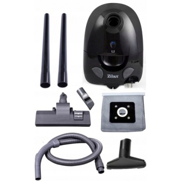 Aspirator cu sac Zilan ZLN8471, 1200W, sac textil 2L, 5 filtre, putere aspirare 200W, cablu retractabil 5m, negru - Img 3