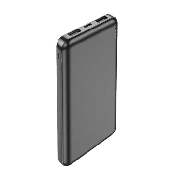 Baterie externa 10.000mAh, Hoco J100, 2xUSB-A, incarcare rapida, negru - Img 2