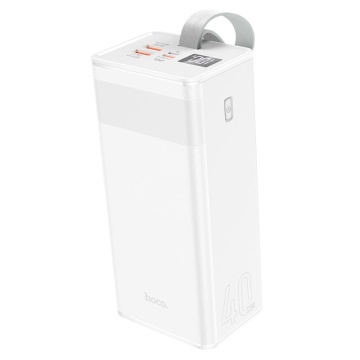 Baterie externa Hoco J86, 40000mAh, 22.5W, USB-C PD, QC 3.0, LED, alb - Img 5