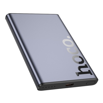 Baterie externa Hoco Q32, 5000mAh, wireless magnetica, PD 20W, USB-C, metal gray - Img 4