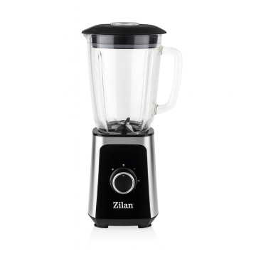 Blender ZILAN ZLN3925 – 1000W, Vas sticla 1.5L, Zdrobire gheata, Inox, negru
