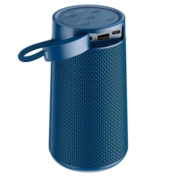 Boxa portabila 5W, Hoco HC13, Bluetooth 5.0, TWS, TF card, USB, albastru marin - Img 2