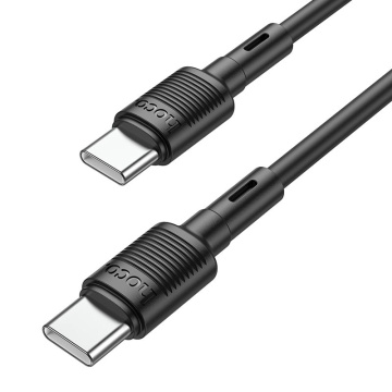 Cablu USB-C, Hoco X83, PD60W, QC3.0, 1m, negru - Img 1