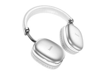 Casti Wireless Hoco W35 Max, Over Ear, BT 5.3, Stand-By 200h, 800mAh, suport card, Joy, argintiu - Img 3