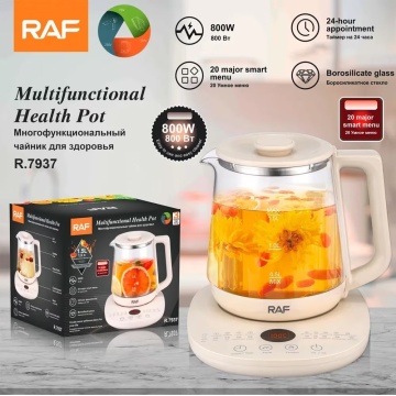 Ceainic electric Raf R7937 1.5L, 800W, sticla borosilicata, control temperatura - Img 3