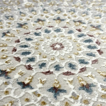 Covor Livario Granite Iran Lux Qom 6924A Gri Crem - Img 5