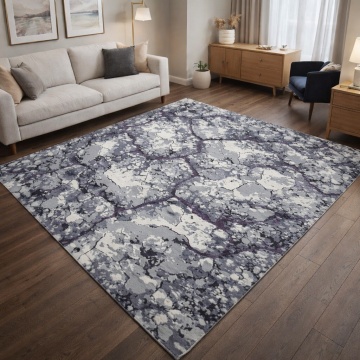 Covor Livario Milano Bedrock Crem Lila