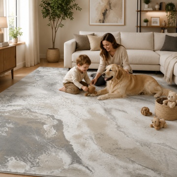 Covor Premium Livario Premium Stone -CREAM SILVER - Img 7