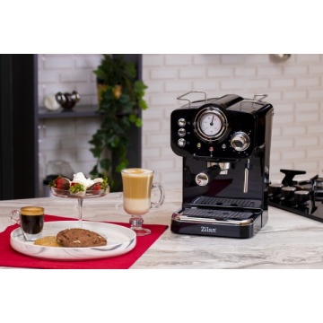Espressor manual Zilan ZLN2991 – 1100W, 15 bar, 1.25L, design retro, negru - Img 5