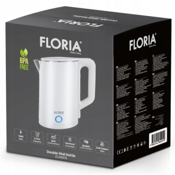 Fierbator electric Floria ZLN4920 – 2L, 1500W, perete dublu, oprire automata, alb - Img 5